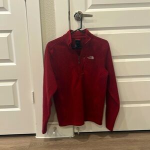 The North Face Maroon Fleece Lined Half Zip S